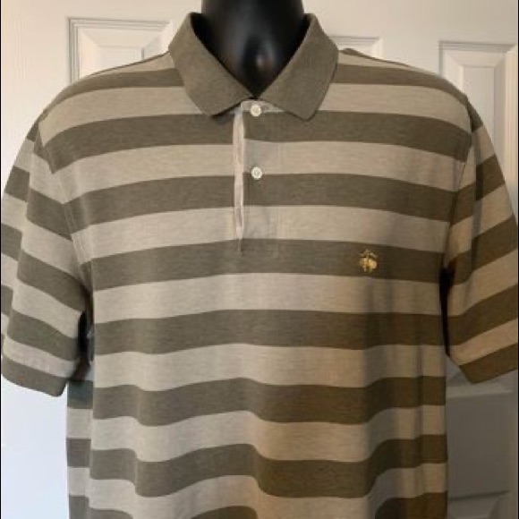 Brooks Brothers Brand Polo Size L Beige New Condition